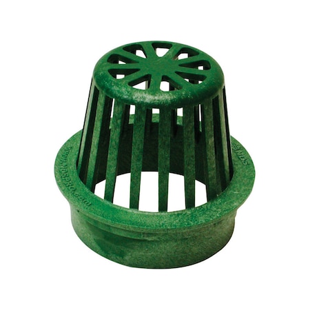 B & K NDS 4 in. Green Round Polyethylene Atrium Grate 75